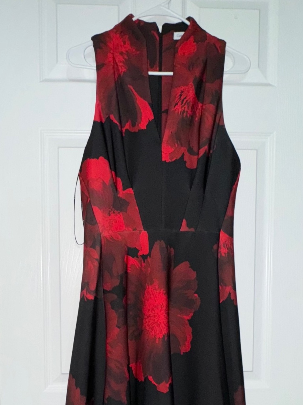 Calvin Klein Women’s Floral Halter Neck Sleeveless A-Line Dress Size 10